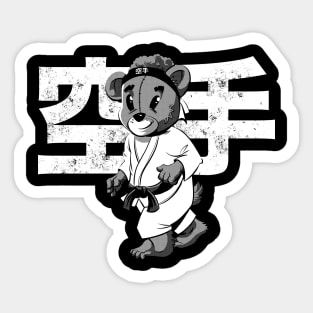 Karate Bear Sticker